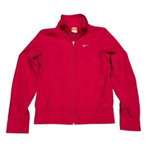 NIKE Pink Lightweight Windbreaker Activewear Bright Running Jacket Womens Small